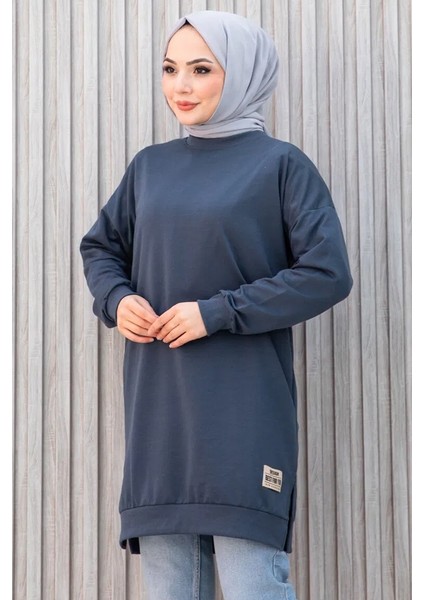 Armalı Yırtmaç Detay Tunik 1657 - Antrasit modelleri