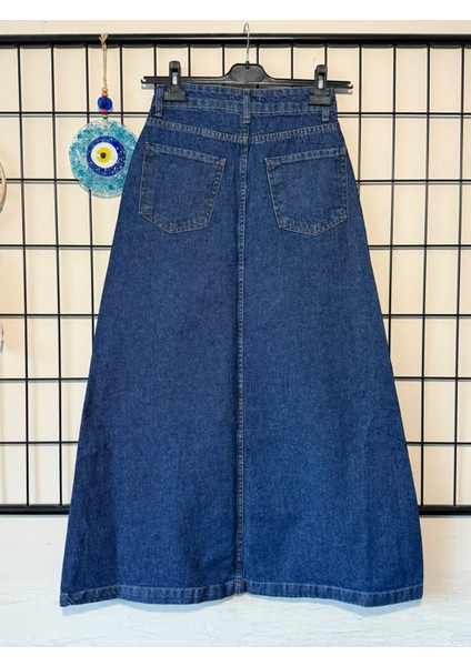 Kadın Denim Pamuklu Mavi Çan Etek indirimleri