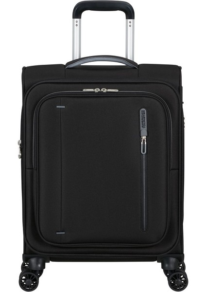 Siyah Cloudrider 4 Tekerlekli Kabin Boy Valiz 55 cm