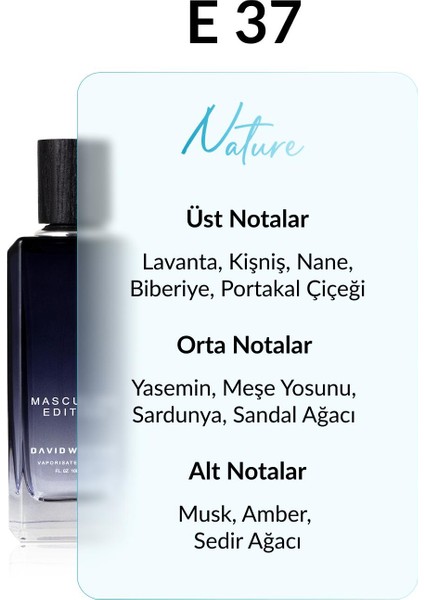 E37 Cologne 100 ml Erkek Parfüm | Nature fiyatları