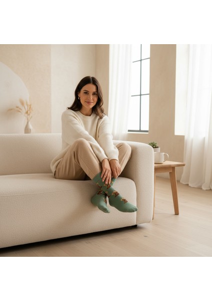 Cowboy Socks – Desenli Unisex Soket Çorap