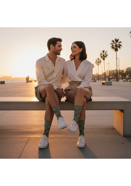 Cowboy Socks – Desenli Unisex Soket Çorap