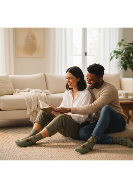 Cowboy Socks – Desenli Unisex Soket Çorap