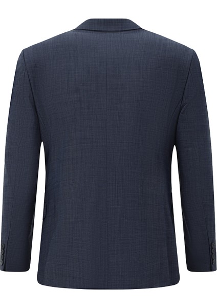 Regular Fit Yünlü Kruvaze Takım Elbise