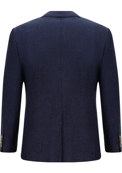 Regular Fit Kruvaze Beli Bağcıklı Keten Takım Elbise indirimleri