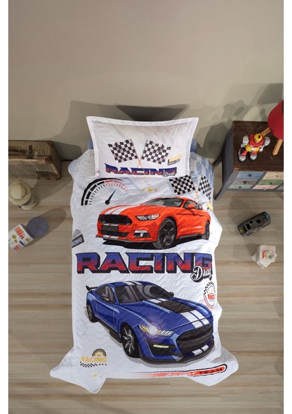 Ranforce Pamuk Tek Kişilik Dört Mevsim Set Racing Drag