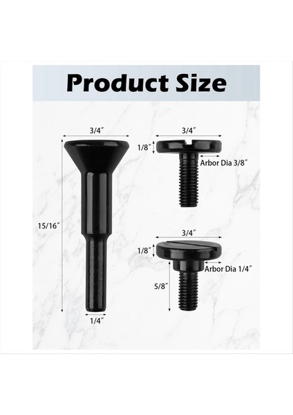 Montaj Mandrel 3/8in ve 1/4in Arbor Hole (4 Paket) Kesme Tarkı Için Kesme Çarkı Aksesuarlar Matkap Bitleri Aracı (Yurt Dışından) fiyatları