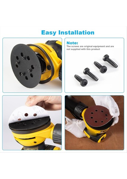 4pcs Metal Yedek Orbital Zımpara Yedek Ped Sturdier 5 Inç 8 Delikli Kanca Zımpara Ped DWE6421 6421K DWE6423 6423K (Yurt Dışından) indirimleri