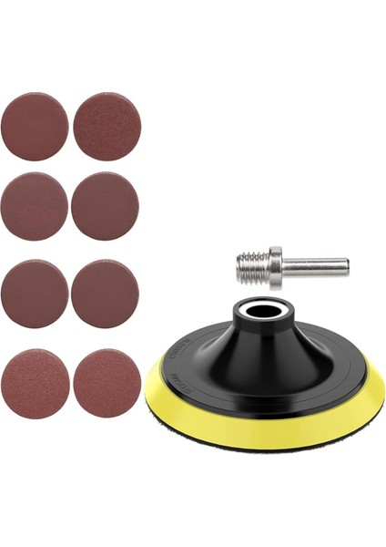 5inch Kanca ve Döngü Zımparalama Diskleri 70PCS Zımpara Kağıdı Son Diskler 40 80 120 180 240 320 600 Grits 3/8inch Dişler (Yurt Dışından)