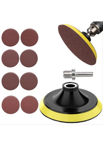 5inch Kanca ve Döngü Zımparalama Diskleri 70PCS Zımpara Kağıdı Son Diskler 40 80 120 180 240 320 600 Grits 3/8inch Dişler (Yurt Dışından) fiyatları