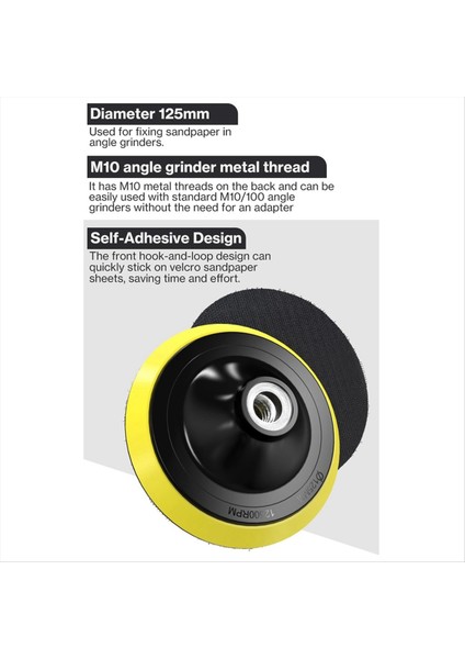 5inch Kanca ve Döngü Zımparalama Diskleri 70PCS Zımpara Kağıdı Son Diskler 40 80 120 180 240 320 600 Grits 3/8inch Dişler (Yurt Dışından) indirimleri