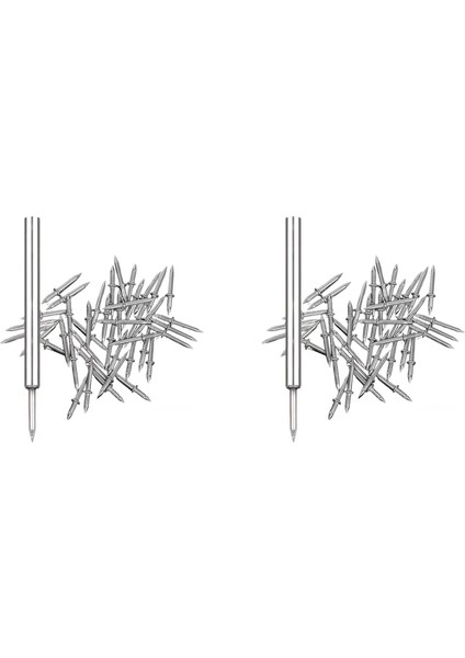 200PCS Çift Kafalı Süpürme Iplik Sorunsuz Çivi Işaretsiz Süpürgelik Çizgisi Çivi Çivi Kollu Aralıklı Dikişsiz Çivi (Yurt Dışından)