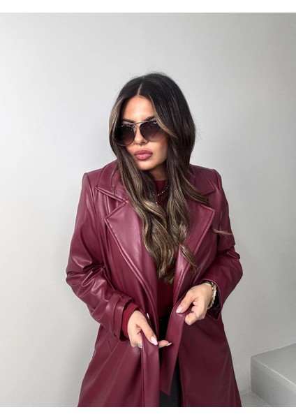 Deri Trençkot modelleri