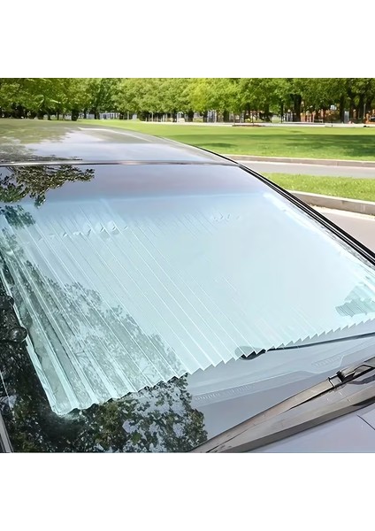 Kolay Kurulumlu Otomatik Geri Çekilebilir Araba Güneşliği - Gölge ve Yalıtım, Yapışkanlı Güneşlik
