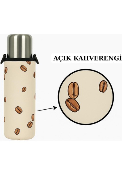 Klasik Kulpsuz 0.75 Lt. ile Uyumlu Omuz Askılı Termos Kılıfı