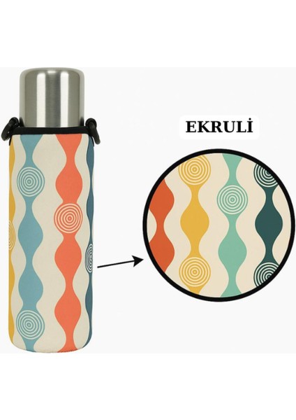 Klasik Kulpsuz 0.75 Lt. ile Uyumlu Omuz Askılı Termos Kılıfı