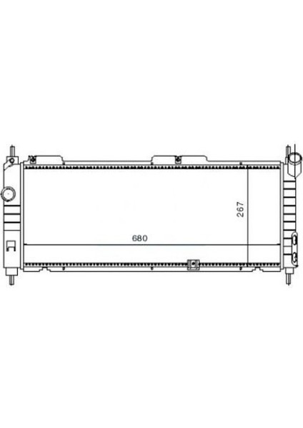 Radyatör Su Kmp. Corsa B Combo B 1,2 1,4 93/02 Ac