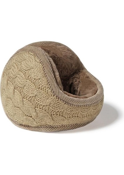 Kışlık Katlanabilir Sırt Giyimi Örme Telli Sekiz Kulak Manşonu Sonbahar ve Kış Sıcak Moda Yeni Kulak Setleri (Yurt Dışından)