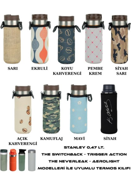 Travel Mug 0.47 Lt. ile Uyumlu Omuz Askılı Termos Kılıfı