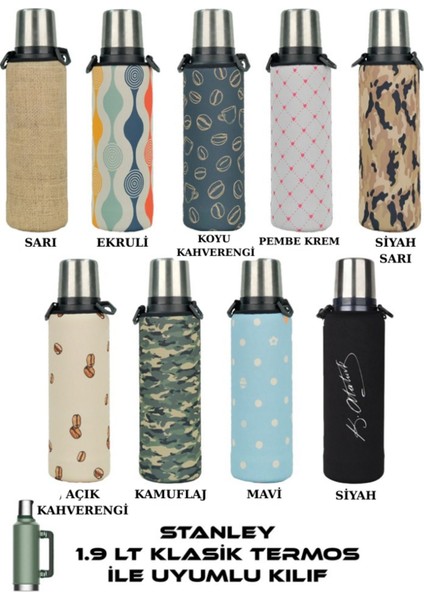 Klasik 1.9 Lt. ile Uyumlu Omuz Askılı Termos Kılıfı
