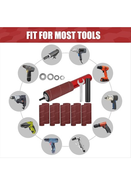 Davul Zımpara Seti Lastik Zımpara Davul Iğ Zımpara Adaptörü 120 Grit Zımpara Davul Zımpara Kolları Güç Matkap (Yurt Dışından) fiyatları