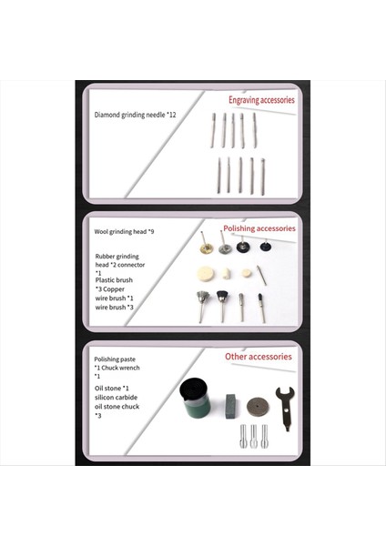 276PCS Elektrikli Öğütücü Aksesuarlar Ahşap Kök Mücevher Yeşimi Kesme Taşlama Parlatma Gravür Makinesi Taşınabilir (Yurt Dışından) fırsatları