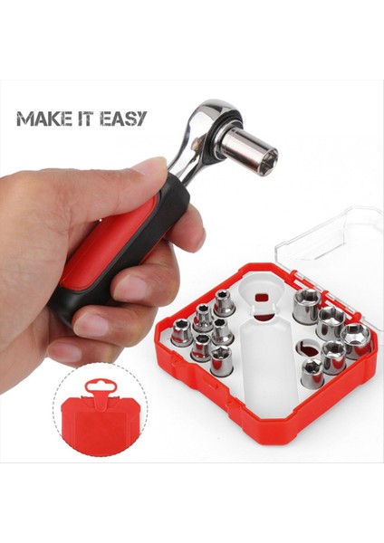 13PCS Manşon Kombinasyonu Seti Küçük Uçan Kol Kafası Mandal Cırcır Kılıfı Oto Onarım Aracı Seti (Yurt Dışından) indirimleri