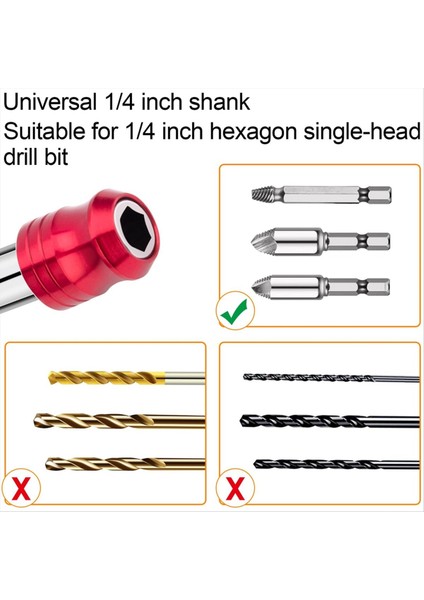 12 Parçalı Manyetik Matkap Ucu Uzatma Seti 3 Boyutta ve 3 Adet Bit Tutucu Anahtarlık ile 9 Adet Bit Uzatma Kiti (Yurt Dışından) modelleri