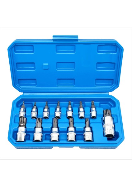 13PCS Star Torx Bit Socket Seti T8-T70 H2-H14 Crv Soketleri 1/4inch 3/8inch ve 1/2inch El Kullanımı Için Sürücü (Yurt Dışından)