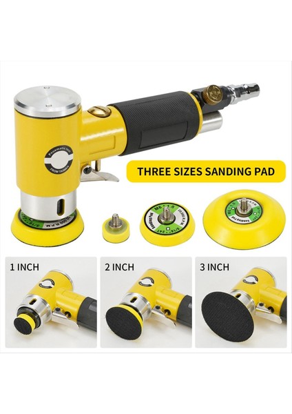 Mini 2 / 3inch Air Sander Pnömatik Parlatıcı Öğütücü Tamponu Çift Oyunculuk Track Parlatıcı A (Yurt Dışından) modelleri