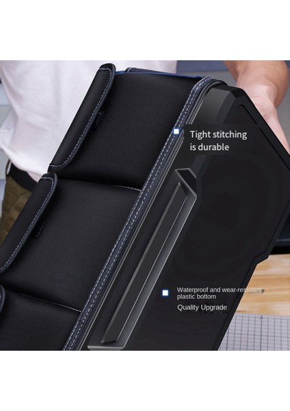 18 Inç Elektrikçi Alet Çantası Çok Fonksiyonlu Alet Çantaları Oxford Kumaş Elektrikçi Çantalar Su Geçirmez ve Giyim-Resi (Yurt Dışından) fiyatları