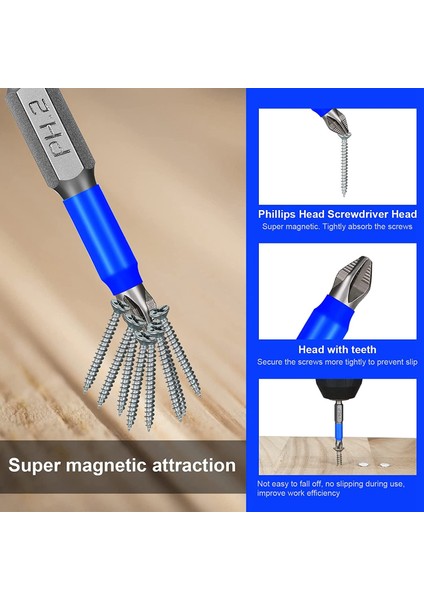 24 Pcs Manyetik Anti Kayma Tornavida Bitleri Set Ph1 Ph2 Ph2 Ph3 Pz1 Pz2 Pz3 Darbe Sürücü Bit Seti 1/4 Inç Hex Shank (Yurt Dışından) modelleri