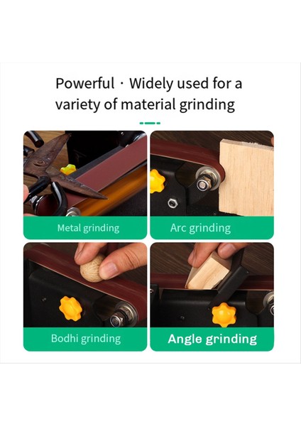 250W 775 Mini Kemer Zımpara Elektrik Tezgahı Zımpara Makinesi 7 Hızlı Küçük Öğütücü Kalavga Yapma Fişi (Yurt Dışından) fiyatları