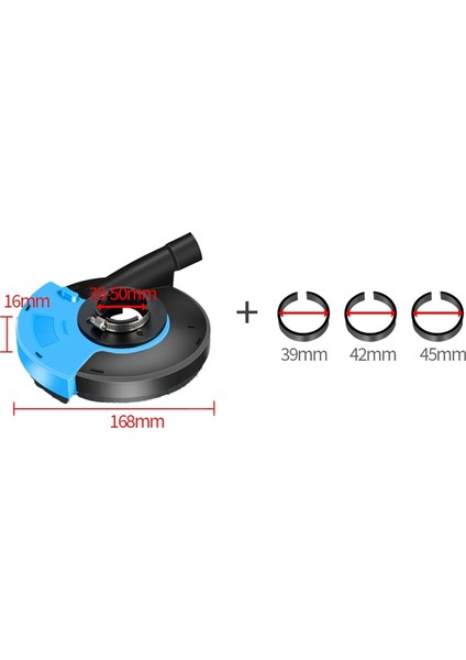 Beton Mermer Granit Mühendislik Taş Taşlama Toz Koleksiyonu Için 5 Inç Açı Öğütücü Toz Örtüsü Araçları (Yurt Dışından) fiyatları