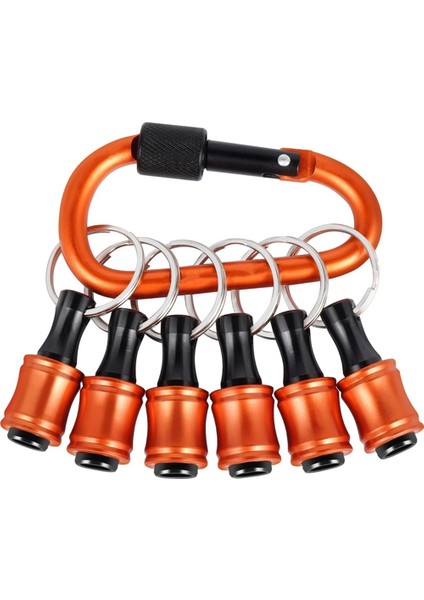 6pcs Bit Tutucular Anahtarlık 1/4 Inç Altıgen Bit Bit Tutucular Hızlı Değişim Tasarım (Yurt Dışından)