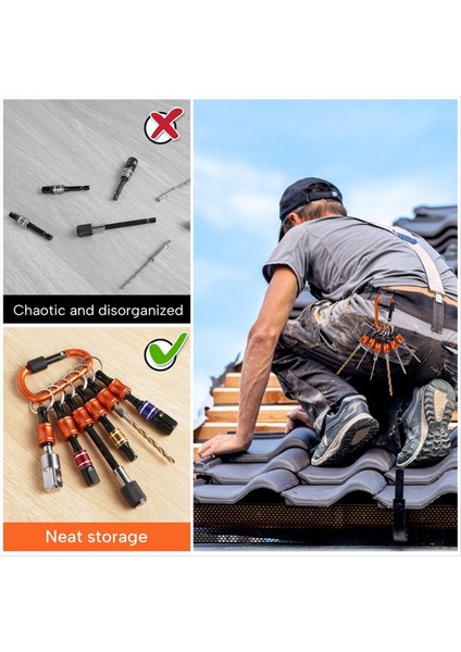 6pcs Bit Tutucular Anahtarlık 1/4 Inç Altıgen Bit Bit Tutucular Hızlı Değişim Tasarım (Yurt Dışından) fırsatları