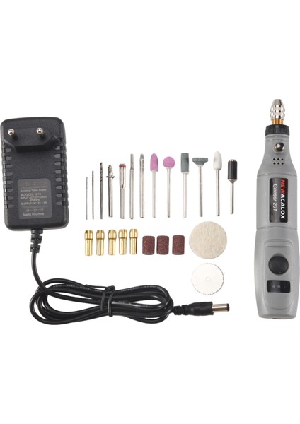 Ab Fişi 220V Mini Elektrikli Matkap Elektrikli Elektrikli Elektrikli Taşlama Çok Fonksiyonlu Öğütücü Aksesuarlar Set Hız Gravür Kalemi -Gray1 (Yurt Dışından)