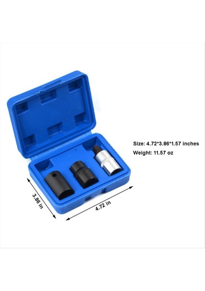 Pentagon Soket Seti 3 Pcs 5 Point Penta Soketi 5 Taraflı Soket ve Mavi Kasayla Bit Seti (Yurt Dışından) fiyatları