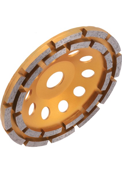 150MM 7 Inç Elmas 2 Satır Segment Taşlama Tekerleği Zımpara Zımpara Zımpara Öğütücü Kupası Aşındırıcı Aletler Beton Granit Için 22MM Delik (Yurt Dışından) modelleri