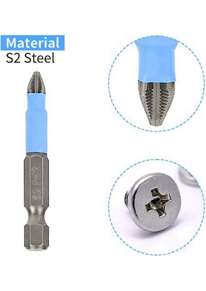 10 Pcs Phillips Kafa Matkap Bit Manyetik Phillips Tornavida Bit Seti Kaymaz Çapraz Kafa 1/4 Inç Hex Shank 2INCH/50MM (Yurt Dışından) fiyatları