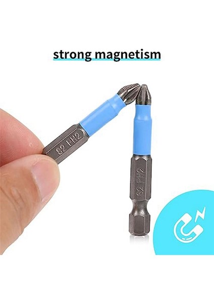10 Pcs Phillips Kafa Matkap Bit Manyetik Phillips Tornavida Bit Seti Kaymaz Çapraz Kafa 1/4 Inç Hex Shank 2INCH/50MM (Yurt Dışından) indirimleri