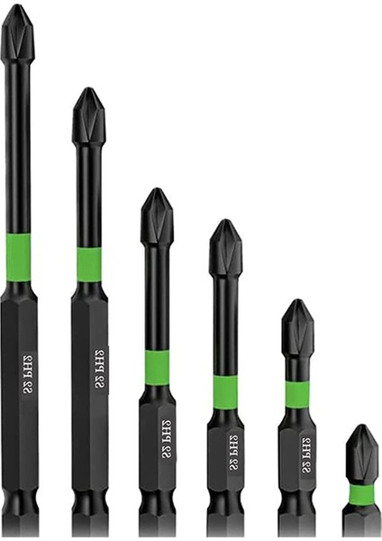 Manyetik Tornavida Bit Seti Ph2 Bitleri S2 Darbe Manyetik Güçlü Manyetik Anti-Kayma Tornavida Bit Seti (Yurt Dışından)