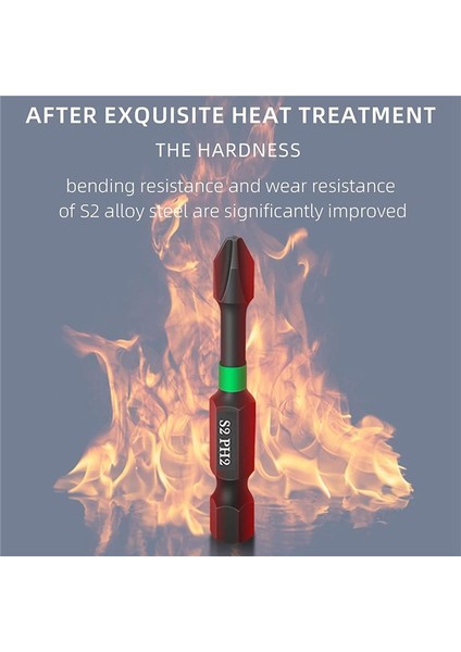 Manyetik Tornavida Bit Seti Ph2 Bitleri S2 Darbe Manyetik Güçlü Manyetik Anti-Kayma Tornavida Bit Seti (Yurt Dışından) fırsatları