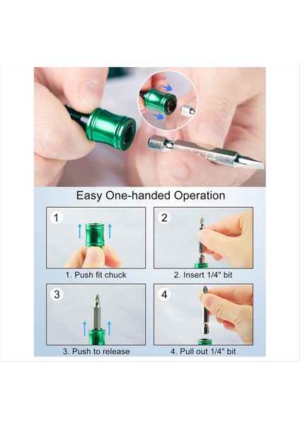 24PCS Taşınabilir Bit Tutucu Anahtarlık 14 Pc ve 6pcs 1/4 Inç Altıgen Tornavida Bitleri Tutucu W/siyah Karabin (Yurt Dışından) fiyatları