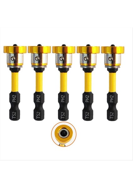 5pcs Manyetik Tornavida Bit Matkap Çapraz Kafa Manyetik Tornavida Bitleri Alçak (Yurt Dışından) fiyatları