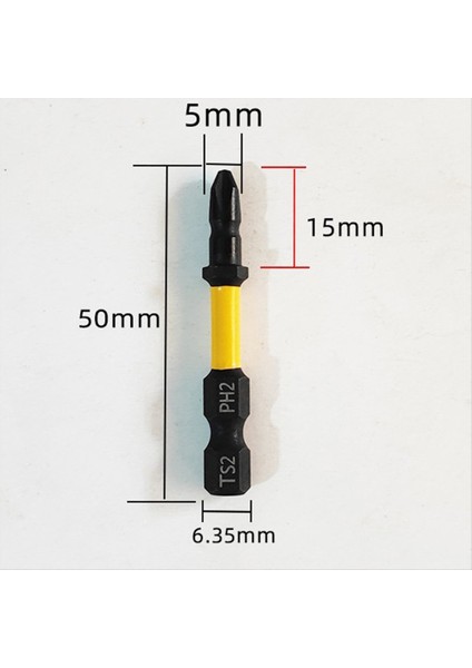 5pcs Manyetik Tornavida Bit Matkap Çapraz Kafa Manyetik Tornavida Bitleri Alçak (Yurt Dışından) modelleri