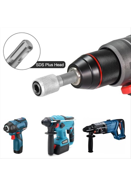 5pcs Sds-Plus Matkap Aygıt Adaptörü Sds Plus Bit Adaptörü 1/4 Inç 6 35MM Altı Soket Çelik Matkap Tutucu Matkap Botu (Yurt Dışından) fırsatları