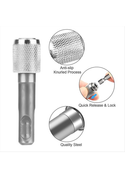 5pcs Sds-Plus Matkap Aygıt Adaptörü Sds Plus Bit Adaptörü 1/4 Inç 6 35MM Altı Soket Çelik Matkap Tutucu Matkap Botu (Yurt Dışından) indirimleri