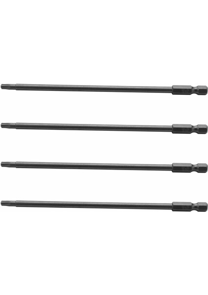 4x 1/4 Inç Shank T20 Manyetik Torx Güvenlik Tornavida Biti 150MM Uzunluğunda (Yurt Dışından)