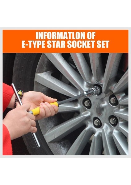 Dişi E -Torx Yıldız Soket Seti Demiryolu 11 Pcs Kadın Harici Yıldız Soket Seti E4 - E20 Tork Soketi Set Alaşımlı Çelik (Yurt Dışından) indirimleri